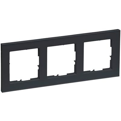 Legrand , Seano+ Marco de 3 capas, termoplástico sin halógenos, producción y embalaje sostenibles, color antracita lacado Legrand , Seano+ Marco de 3 capas, termoplástico sin halógenos, producción y embalaje sostenibles, color antracita lacado