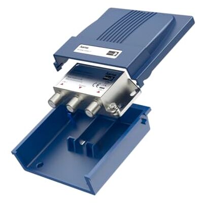 Hama Conmutador 2-1 Sat DiSEqC (2 Entradas, 1 Salida, DiSEqC 2.0, Blindado, Resistente Intemperie, Montaje Exterior) Color Azul Hama Conmutador 2-1 Sat DiSEqC (2 Entradas, 1 Salida, DiSEqC 2.0, Blindado, Resistente Intemperie, Montaje Exterior) Color Azul