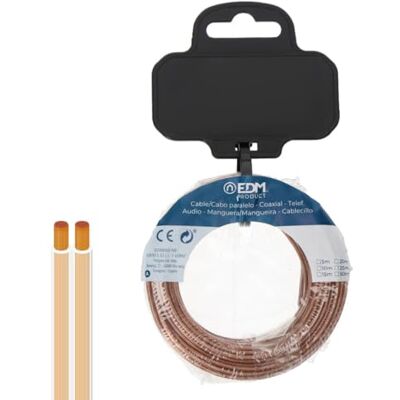 EDM Product Cable Paralelo Plano 28721 Transparente 25 m 2 x 0,75 mm Marca EAN: 8425998287219 EDM Product Cable Paralelo Plano 28721 Transparente 25 m 2 x 0,75 mm Marca EAN: 8425998287219