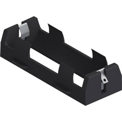 Portabatería Keystone Electronics 1107 - 26650, Negro, Compacto Portabatería Keystone Electronics 1107 - 26650, Negro, Compacto