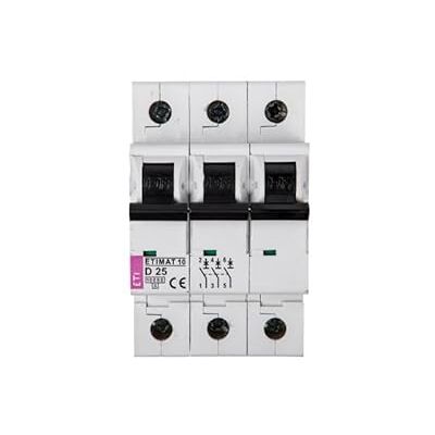 Interruptor de protección 3P D 25A ETI-Polam Asti-Etimat Interruptor de protección 3P D 25A ETI-Polam Asti-Etimat