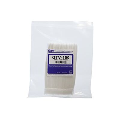 GW Kabelbinder-Technik GTV-150HD/50WHT Brida para Cables con Velcro GW Kabelbinder-Technik GTV-150HD/50WHT Brida para Cables con Velcro