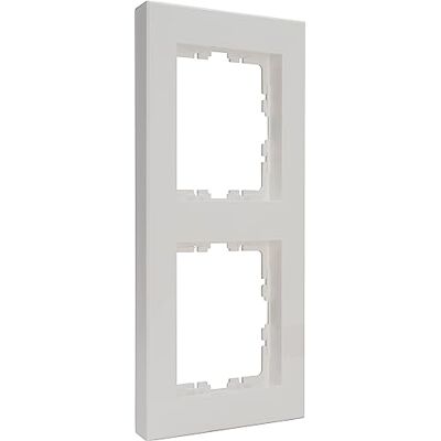 Kopp HK07 Pure Marco de cubierta para 1 compartimento (10 unidades), color blanco ártico mate Kopp HK07 Pure Marco de cubierta para 1 compartimento (10 unidades), color blanco ártico mate