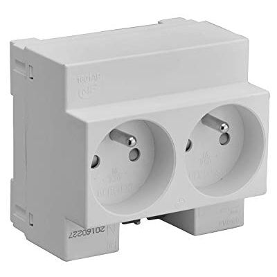 DEBFLEX Toma Modular Doble 2P+T 10/16A DEBFLEX Toma Modular Doble 2P+T 10/16A