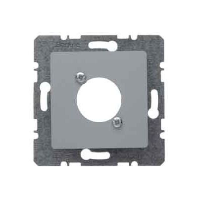 Hager Placa central con bastidor para xlr b1/b7/k1 aluminio Hager Placa central con bastidor para xlr b1/b7/k1 aluminio