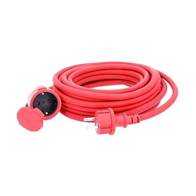 Cable de extensión Schwabe 40m - Interior/Exterior, Cubierta de Goma Roja Cable de extensión Schwabe 40m - Interior/Exterior, Cubierta de Goma Roja