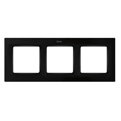 Simon Marco de Pared, 3 Elementos, Serie 82 Concept, Compatible con Series de Mecanismos 75, 31, 82 y 88, Apto para Interiores, Fácil de Intalar, Efecto Mate Antihuellas, Color Negro Simon Marco de Pared, 3 Elementos, Serie 82 Concept, Compatible con Series de Mecanismos 75, 31, 82 y 88, Apto para Interiores, Fácil de Intalar, Efecto Mate Antihuellas, Color Negro