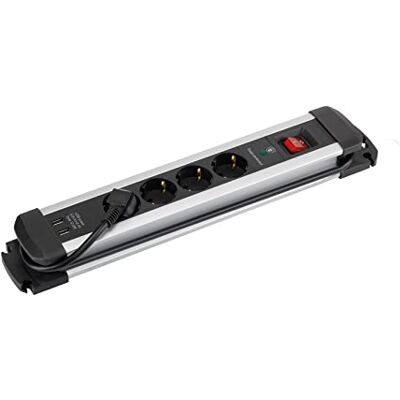 Base múltiple extrapower Simon con 2 USB-A - 16A 250V - 4 tomas Base múltiple extrapower Simon con 2 USB-A - 16A 250V - 4 tomas