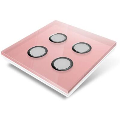 CHACON Edisio Rose Placa protectora de cristal (4 teclas) CHACON Edisio Rose Placa protectora de cristal (4 teclas)