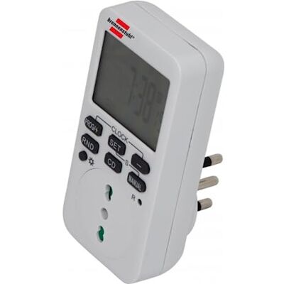 Brennenstuhl Temporizador semanal Digital Toma temporizada fácil e intuitiva, Interruptor temporizado para optimizar el Consumo de energía, Blanco Brennenstuhl Temporizador semanal Digital Toma temporizada fácil e intuitiva, Interruptor temporizado para optimizar el Consumo de energía, Blanco