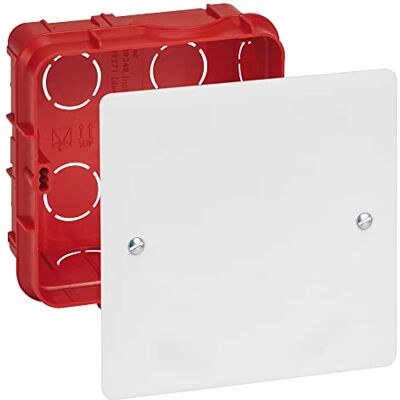 Legrand Caja de derivación con placa embellecedora y tornillos (85 x 85 x 40 mm) Legrand Caja de derivación con placa embellecedora y tornillos (85 x 85 x 40 mm)