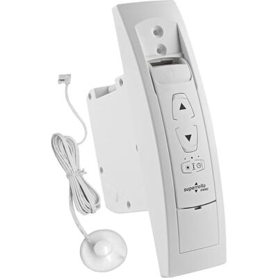 SuperRollo Professional Enrollador Universal para persiana, Montaje de Adorno y Montaje Empotrado, Color Blanco SuperRollo Professional Enrollador Universal para persiana, Montaje de Adorno y Montaje Empotrado, Color Blanco