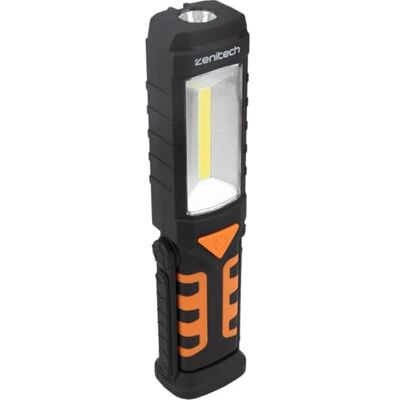 Zenitech Lampe de trabajo recargable LED COB 200lm USB + gancho Zenitech Lampe de trabajo recargable LED COB 200lm USB + gancho