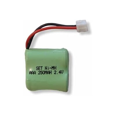 Tuklye 10 pilas NI-MH 2.4 V 250 mAh 1/2 AAA Ni-MH para sistemas inalámbricos de búsqueda de invitados Tuklye 10 pilas NI-MH 2.4 V 250 mAh 1/2 AAA Ni-MH para sistemas inalámbricos de búsqueda de invitados