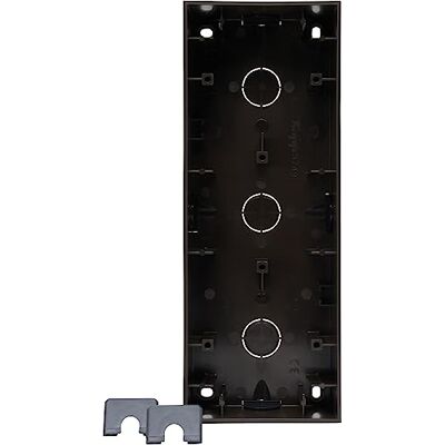 Kopp HK07 Carcasa de 3 compartimentos (1 unidad), color negro mate Kopp HK07 Carcasa de 3 compartimentos (1 unidad), color negro mate