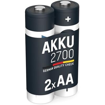 Ansmann Mignon, tipo AA 2700mAh pila altamente capacitiva profesional/multiuso, foto digital, 2 unidades Ansmann Mignon, tipo AA 2700mAh pila altamente capacitiva profesional/multiuso, foto digital, 2 unidades
