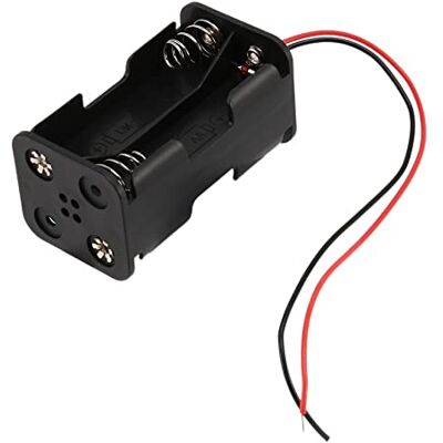 Herklotzn Caja negra de doble piso, 4 pilas AA de 1,5 V con alambre de cable Herklotzn Caja negra de doble piso, 4 pilas AA de 1,5 V con alambre de cable