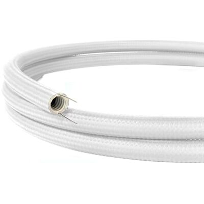 Cables Creative-Tubes canal para cables moldeable en línea (20 mm Ø x 1 m, Blanco RM01) Revestimiento en tejido decorativo efecto seda Seguridad y calidad certificadas Cables Creative-Tubes canal para cables moldeable en línea (20 mm Ø x 1 m, Blanco RM01) Revestimiento en tejido decorativo efecto seda Seguridad y calidad certificadas