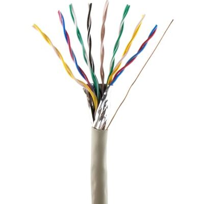 SeKi Cable telefónico 8 x 2 x 0,6 mm, J-Y(ST) Y, 25 m, redondo, para montaje empotrado, línea de instalación de telecomunicaciones de 16 núcleos SeKi Cable telefónico 8 x 2 x 0,6 mm, J-Y(ST) Y, 25 m, redondo, para montaje empotrado, línea de instalación de telecomunicaciones de 16 núcleos