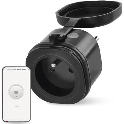 EMOS GoSmart ZigBee Enchufe para exteriores (16 A, 2,4 GHz, con temporizador y contador de electricidad, IP44, controlado manualmente o con aplicación inteligente, compatible con Amazon Alexa EMOS GoSmart ZigBee Enchufe para exteriores (16 A, 2,4 GHz, con temporizador y contador de electricidad, IP44, controlado manualmente o con aplicación inteligente, compatible con Amazon Alexa