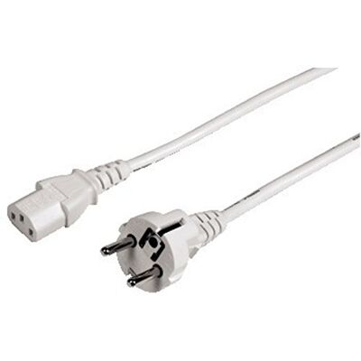 Hama Cable de alimentación para dispositivos de refrigeración (5 m, cable de alimentación para PC, para monitor, impresora, PS3/PS4 PRO, 3 pines), color blanco Hama Cable de alimentación para dispositivos de refrigeración (5 m, cable de alimentación para PC, para monitor, impresora, PS3/PS4 PRO, 3 pines), color blanco