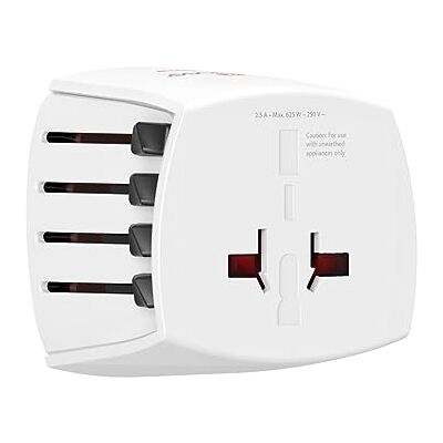 Hama Adaptador de Viaje Universal, para Múltiples Destinos, (Adaptador de Enchufe para EEUU, Reino Unido, China, Japón, Australia Blanco. Hama Adaptador de Viaje Universal, para Múltiples Destinos, (Adaptador de Enchufe para EEUU, Reino Unido, China, Japón, Australia Blanco.