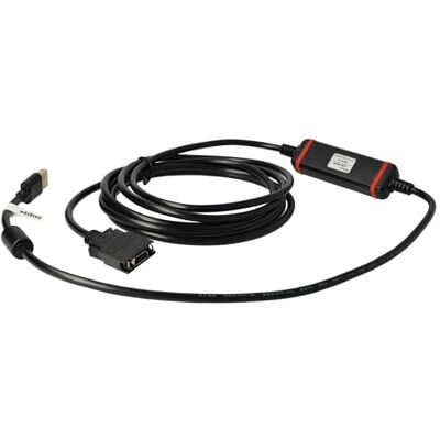 vhbw Cable de programación USB compatible con Omron CS CPM2C, CQM1H, CJ radio, negro REEMPLAZA vhbw Cable de programación USB compatible con Omron CS CPM2C, CQM1H, CJ radio, negro REEMPLAZA