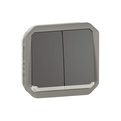 Legrand , Plexo Interruptor de doble conmutación para ambientes húmedos, interruptor de doble cambio, botón y contacto intercambiable, iluminado, producto convertible 3-1, 10 A, 250 V, color Legrand , Plexo Interruptor de doble conmutación para ambientes húmedos, interruptor de doble cambio, botón y contacto intercambiable, iluminado, producto convertible 3-1, 10 A, 250 V, color