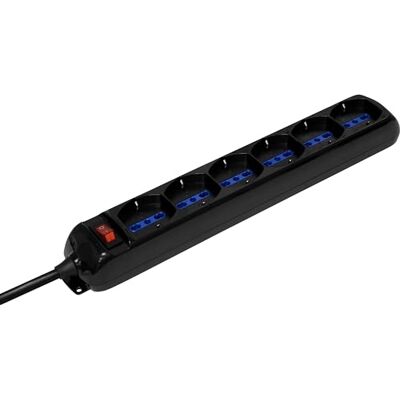 Brennenstuhl Eco Line-Regleta con Interruptor, Color Negro Brennenstuhl Eco Line-Regleta con Interruptor, Color Negro