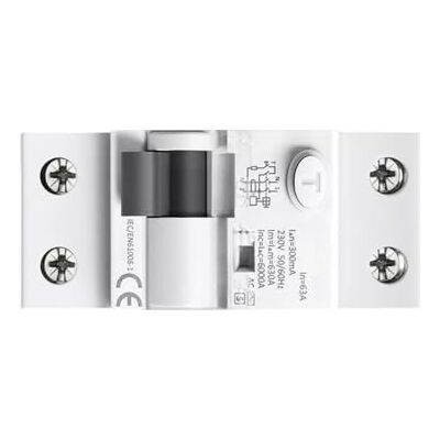 VoltShine Interruptor diferencial 1P+N 40A 0.030A 6kA para protección eléctrica y prevención de descargas en instalaciones eléctricas. VoltShine Interruptor diferencial 1P+N 40A 0.030A 6kA para protección eléctrica y prevención de descargas en instalaciones eléctricas.