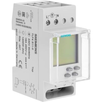 Siemens Ingenuity for life Interruptor horario semanal digital 230V 16A 1 canal 2 modulos Siemens Ingenuity for life Interruptor horario semanal digital 230V 16A 1 canal 2 modulos