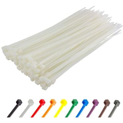 GTSE Bridas de cremallera de 12 pulgadas, blancas, transparentes, resistentes, 100 unidades, 120 libras de fuerza, bridas de nailon resistentes a los rayos UV, autobloqueantes de 12 pulgadas GTSE Bridas de cremallera de 12 pulgadas, blancas, transparentes, resistentes, 100 unidades, 120 libras de fuerza, bridas de nailon resistentes a los rayos UV, autobloqueantes de 12 pulgadas