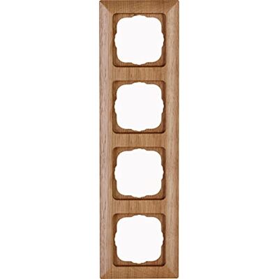 Kopp HK02-Marco embellecedor para 4 enchufes (Madera de Roble) Kopp HK02-Marco embellecedor para 4 enchufes (Madera de Roble)