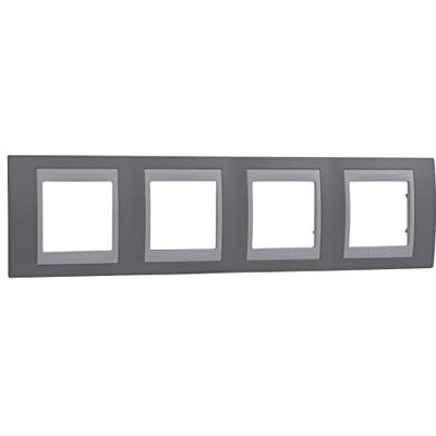 SCHNEIDER Marco Unica Plus 4 elem. Gris niebla SCHNEIDER Marco Unica Plus 4 elem. Gris niebla