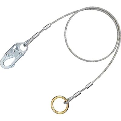3M Protecta, Pass Thru Cable galvanizado Recubierto de 1/4 Pulgadas, Adaptador de Amarre, Broche 3600# de 3/4 Pulgadas y Junta tórica chapada de 3 x 3/8 Pulgadas, 6 pies, Plata de Capital Safety 3M Protecta, Pass Thru Cable galvanizado Recubierto de 1/4 Pulgadas, Adaptador de Amarre, Broche 3600# de 3/4 Pulgadas y Junta tórica chapada de 3 x 3/8 Pulgadas, 6 pies, Plata de Capital Safety