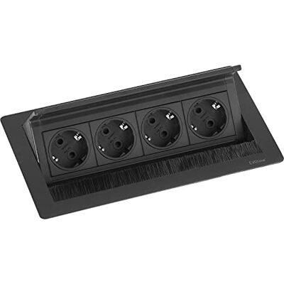 EVOline Flip Top Push M Regleta 4 tomas Schuko - Regleta de corriente EVOline Flip Top Push M Regleta 4 tomas Schuko - Regleta de corriente