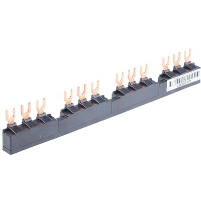 Schneider Electric Linergy FT Juego de Barras Tripolares, 63 A, 4 Derivaciones, Paso de 54 mm Schneider Electric Linergy FT Juego de Barras Tripolares, 63 A, 4 Derivaciones, Paso de 54 mm