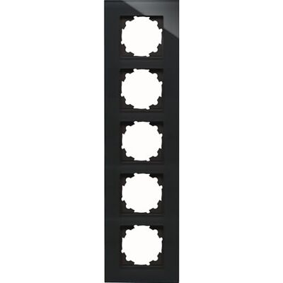 Kopp HK07-Marco para 5 interruptores de Cristal, Color Blanco Kopp HK07-Marco para 5 interruptores de Cristal, Color Blanco