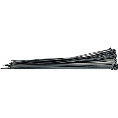 Draper Bridas de nailon (8,8 x 500 mm, 100 unidades), color negro Draper Bridas de nailon (8,8 x 500 mm, 100 unidades), color negro