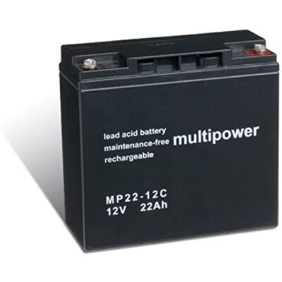 Powery Batería de Plomo-sellada (multipower) MP22-12C zyklenfest Powery Batería de Plomo-sellada (multipower) MP22-12C zyklenfest