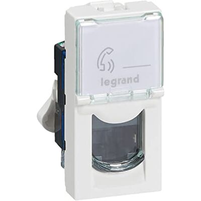 Legrand Conector multimedia F/UTP RJ 45 Mosaic de categoría 6 Blanco 1 unidad Legrand Conector multimedia F/UTP RJ 45 Mosaic de categoría 6 Blanco 1 unidad