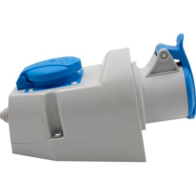 Brennenstuhl Enchufe eléctrico de pared combinado con toma CEE 230 V/16 A de 3 polos + toma tipo F (Schuko), toma industrial con tapa, uso interior/exterior, taller, garaje, industria, IP44, 16 A Brennenstuhl Enchufe eléctrico de pared combinado con toma CEE 230 V/16 A de 3 polos + toma tipo F (Schuko), toma industrial con tapa, uso interior/exterior, taller, garaje, industria, IP44, 16 A