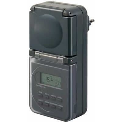 Brennenstuhl Temporizador Digital semanal IP44 / Enchufe programable Digital (para Uso en Exteriores, Enchufe con protección de Contacto) Antracita Brennenstuhl Temporizador Digital semanal IP44 / Enchufe programable Digital (para Uso en Exteriores, Enchufe con protección de Contacto) Antracita