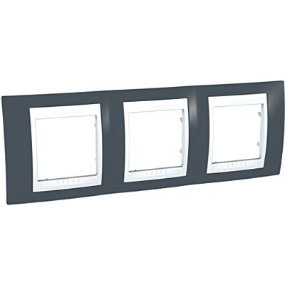 SCHNEIDER Marco Unica Plus 3 elem. Gris pizarra SCHNEIDER Marco Unica Plus 3 elem. Gris pizarra