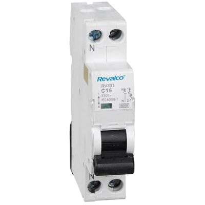 EDM Edp Magnetotermico 1Polo+ Neutro 20A, Estrecho, Blanco EDM Edp Magnetotermico 1Polo+ Neutro 20A, Estrecho, Blanco