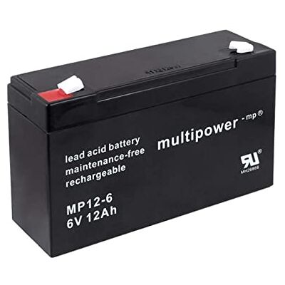 Powery Batería de Plomo-sellada (multipower) MP12-6 Powery Batería de Plomo-sellada (multipower) MP12-6