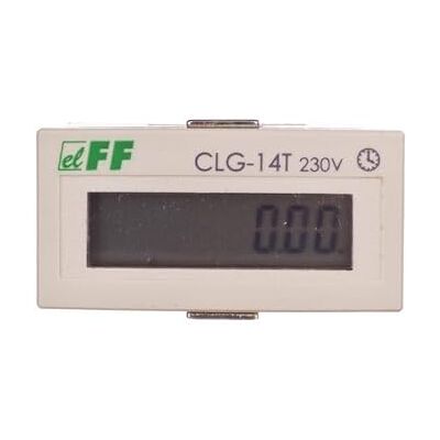 f&f Contador de tiempo de trabajo 0-230 V CA/CC 8 caracteres matriz digital 48 x 24 mm CLG-4T 590832592525 f&f Contador de tiempo de trabajo 0-230 V CA/CC 8 caracteres matriz digital 48 x 24 mm CLG-4T 590832592525