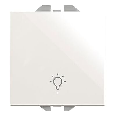Simon Pulsador Eléctrico con Luz, Serie 270, Fácil de Instalar, Empotrable, Apto para Interiores (IP20), Color Blanco (20000161-090) Simon Pulsador Eléctrico con Luz, Serie 270, Fácil de Instalar, Empotrable, Apto para Interiores (IP20), Color Blanco (20000161-090)