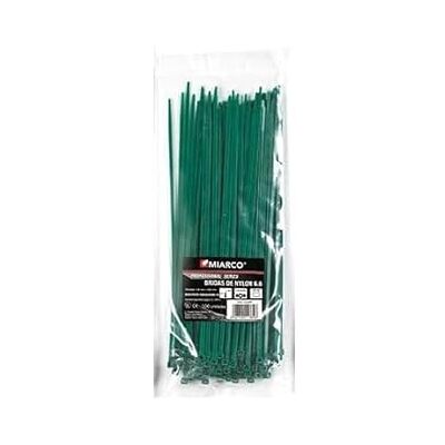 Levitantes Brida poliamida 6.6 verde, bolsa de 100 unidades, tamaño 4.8x430 mm, ideal para sujeción y organización de cables y tuberías. Levitantes Brida poliamida 6.6 verde, bolsa de 100 unidades, tamaño 4.8x430 mm, ideal para sujeción y organización de cables y tuberías.