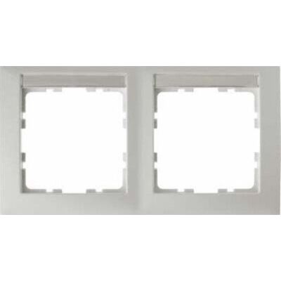 Hager Marco 2 elementos horizontal mate blanco polar Hager Marco 2 elementos horizontal mate blanco polar